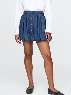 GAP Denim Bubble Mini Skirt